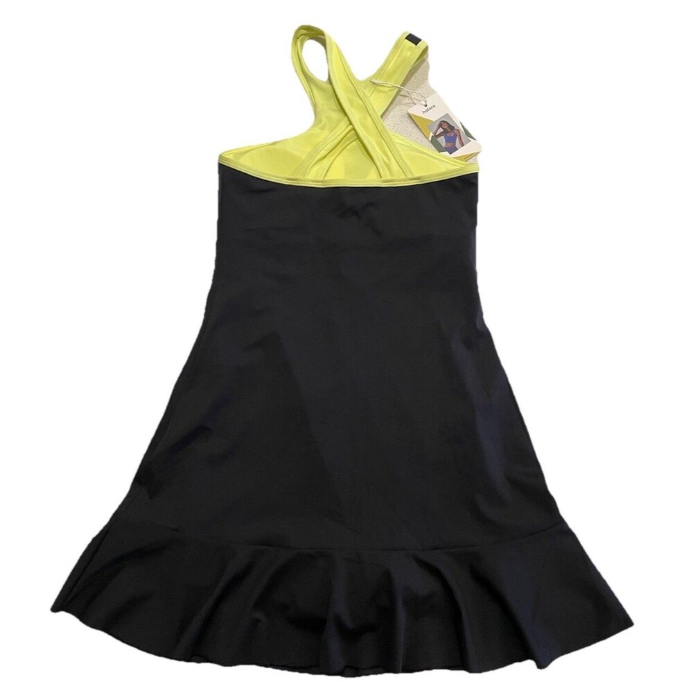 NWT Halara XS Softlyzero Plush Active Dress Black Yellow Shorts - Picture 3 of 6
